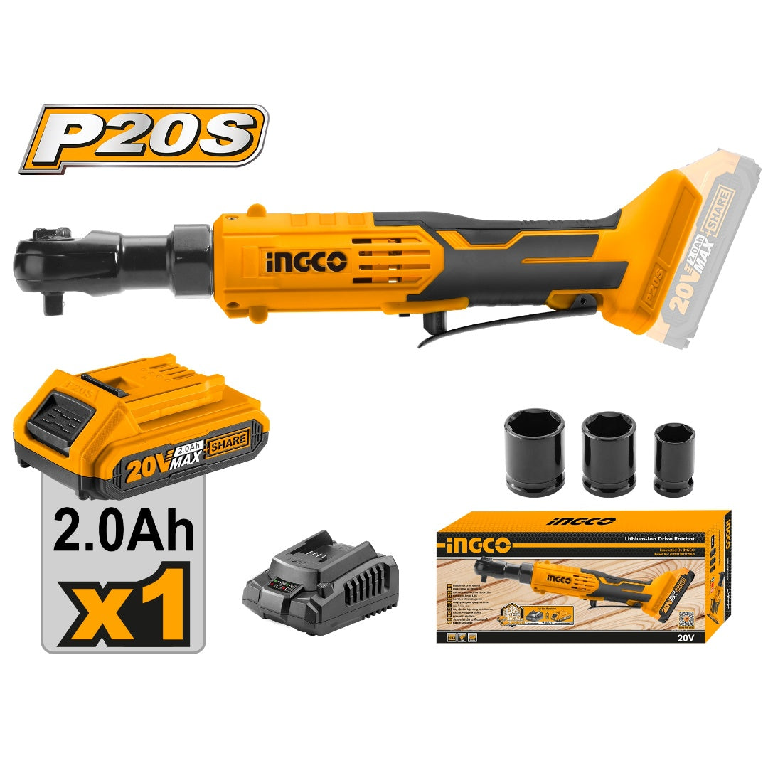 Aku račna 3/8 65nm INGCO CDRLI206015