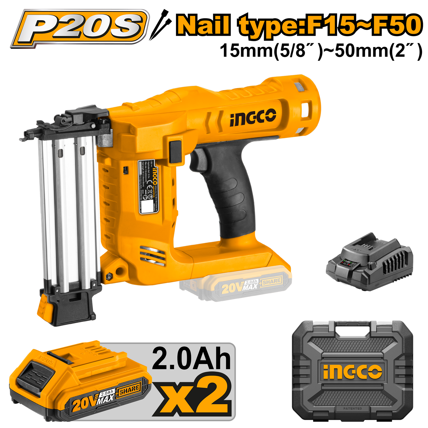 Aku pištolj za eksere INGCO CBNLI2002