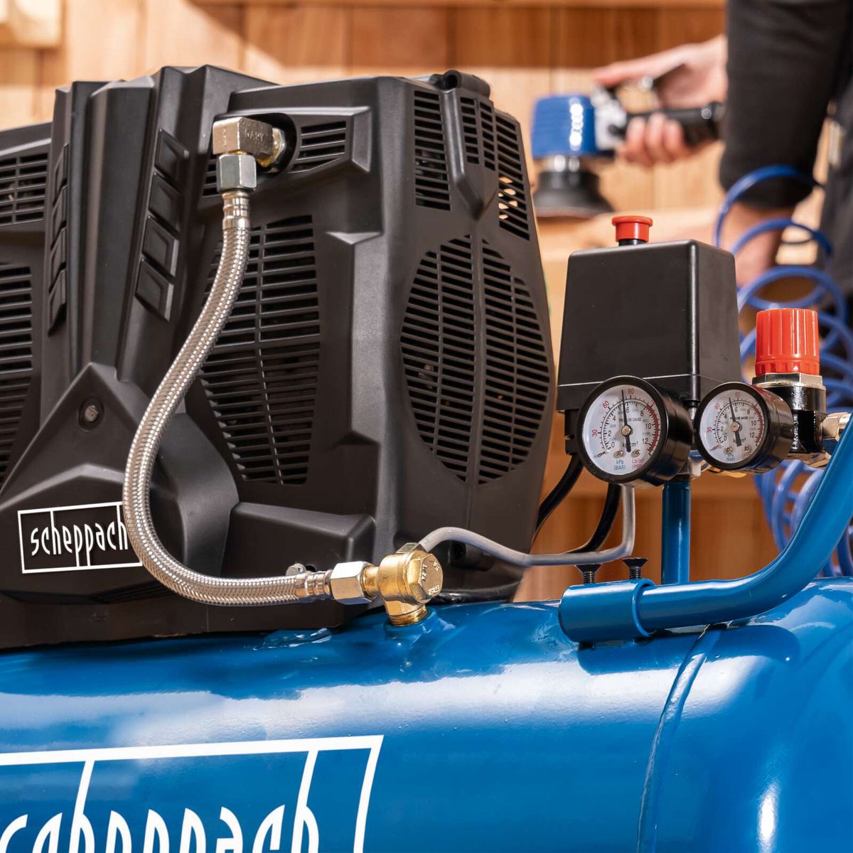 Tihi kompresor HC51Si 50 L 8 bar Scheppach
