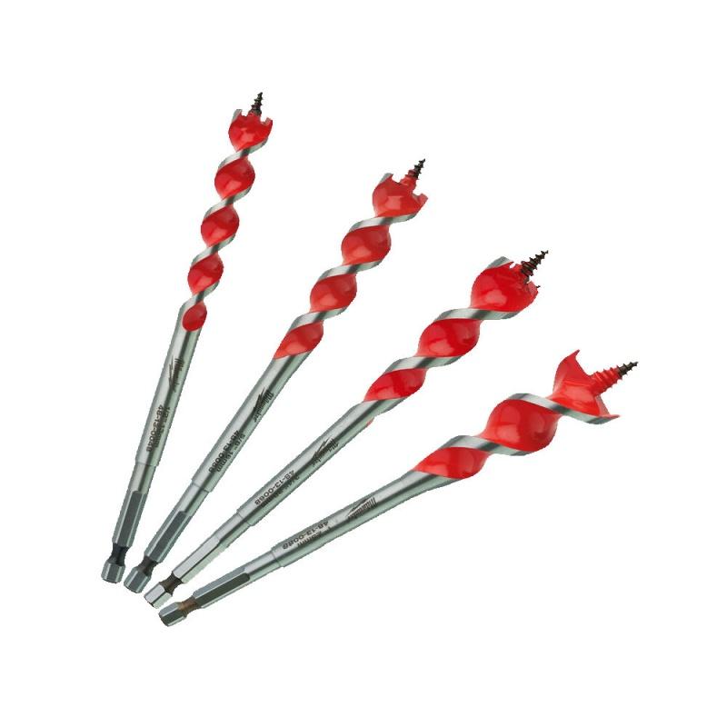 Milwaukee set spiralnih burgija za drvo, 13 – 25 mm, Hex 1/4”, SPEED FEED™, 4932479477