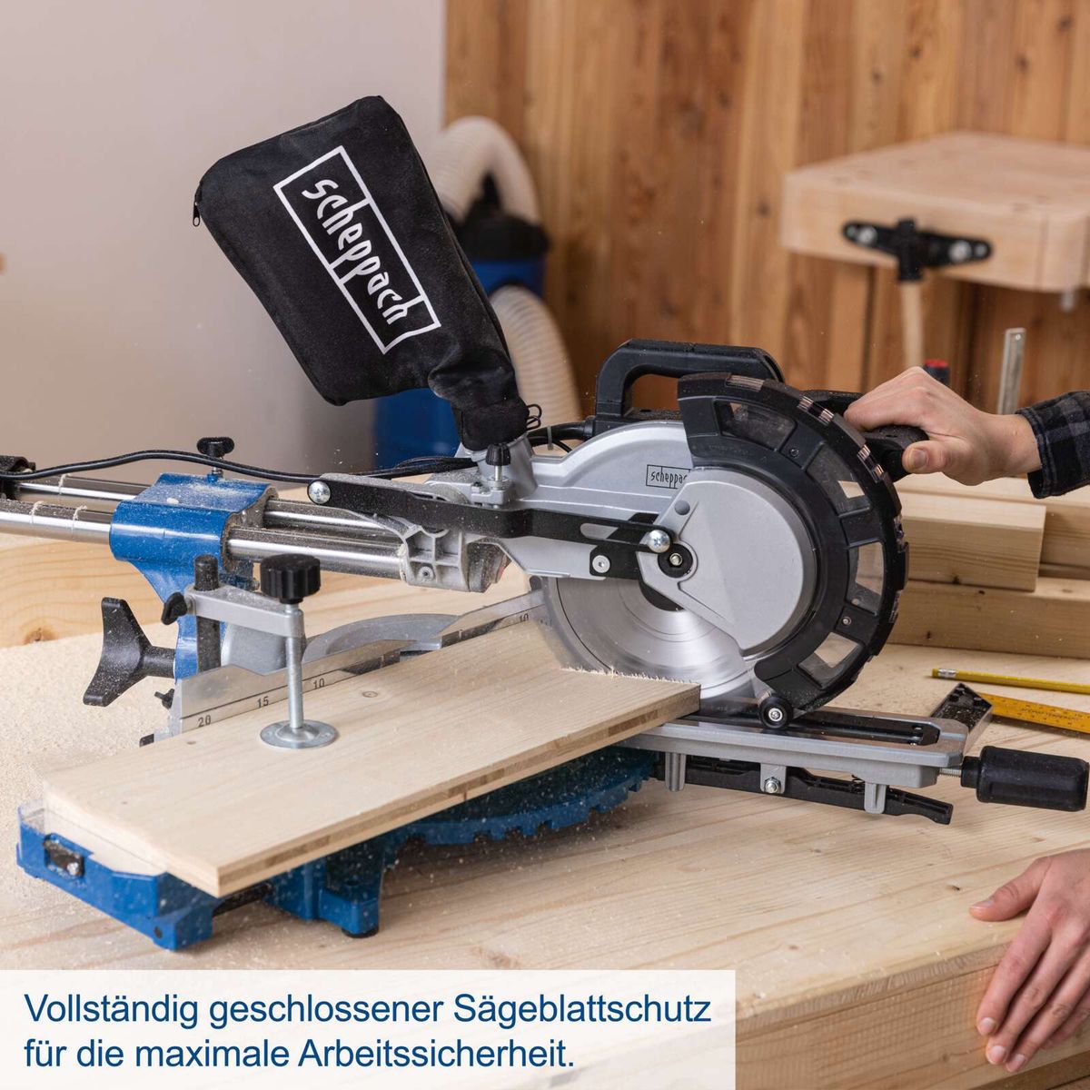 Potezno-preklopna testera HM216 2000 W Scheppach