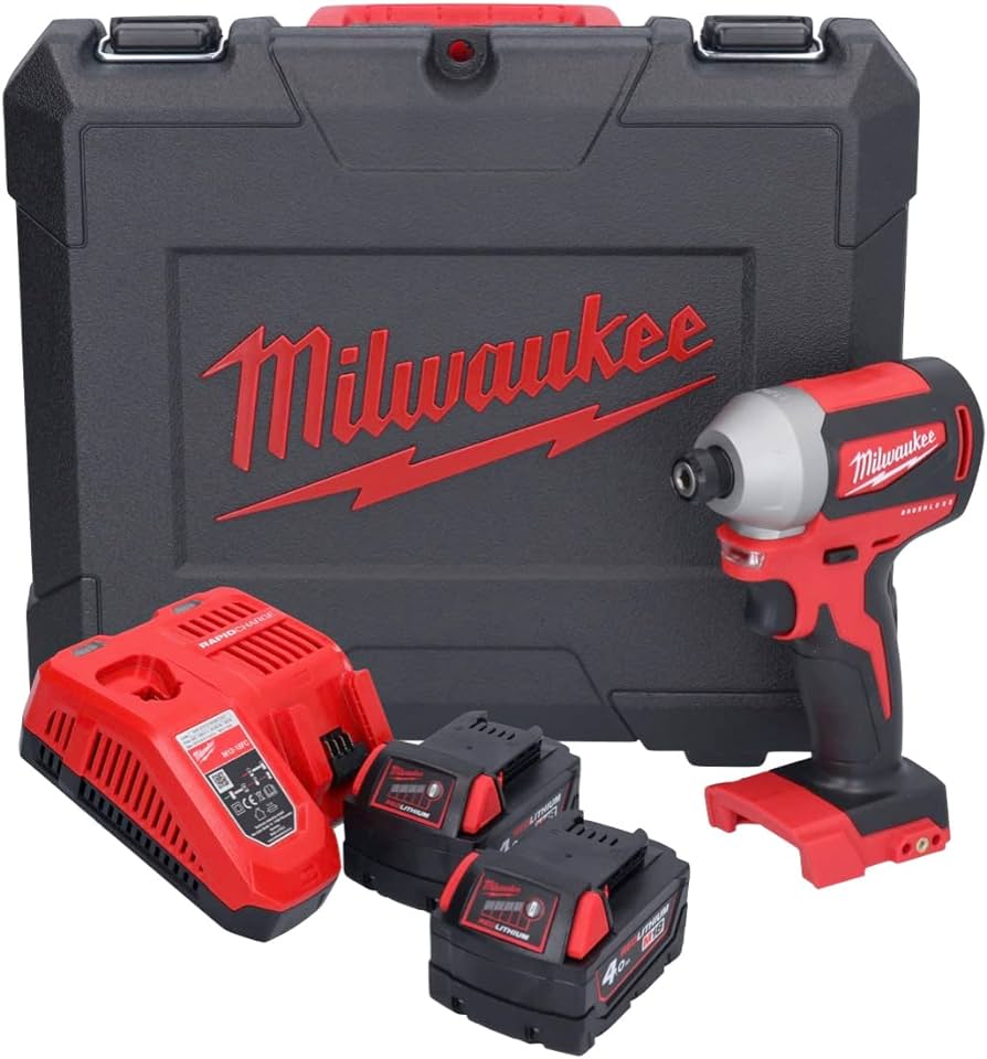 Milwaukee akumulatorska udarna bušilica 1/4´´ Hex M18CBLID-402C