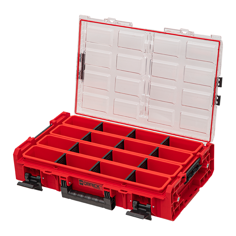 System one red organizer XL long bin red ultra hd