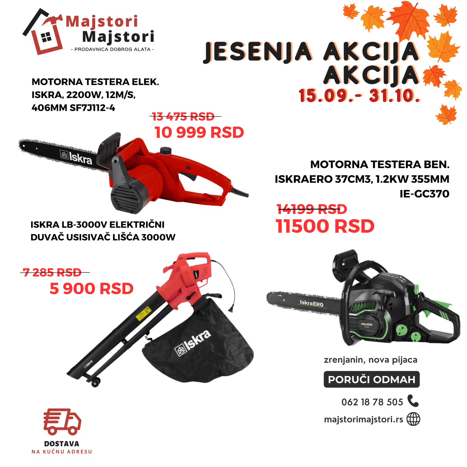 JESENJA AKCIJA 15.09.-31.10.2024.