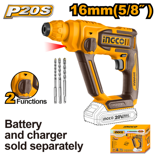 Aku hamer 16MM INGCO CRHLI20168