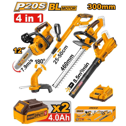 Aku baštenski set 4/1 INGCO COSLI250496E