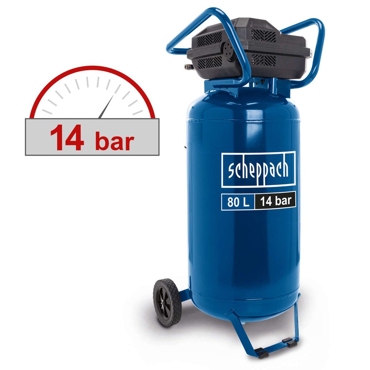 Kompresor HC85V 80 L 14 bar Scheppach