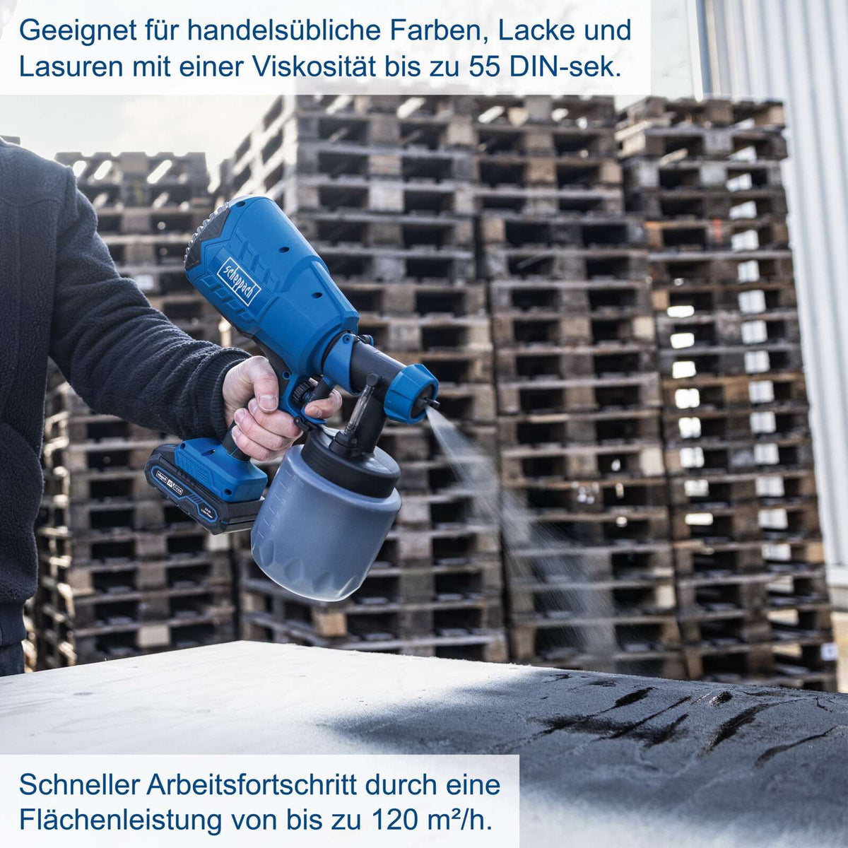 Scheppach Aku pištolj za farbanje C-APS700-X HVLP – slika 4