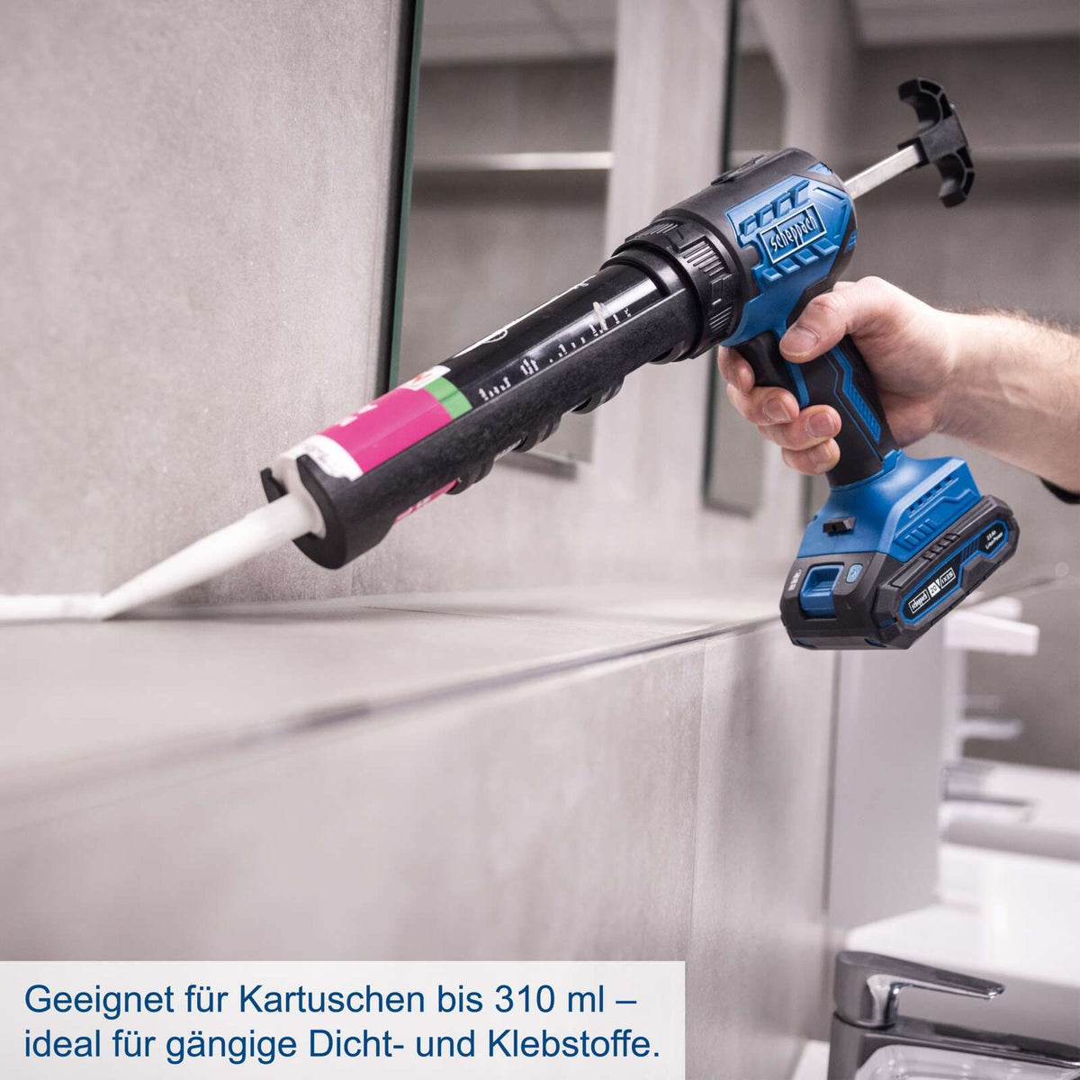 Scheppach Aku pištolj za silikon C-SEG310-X – slika 2