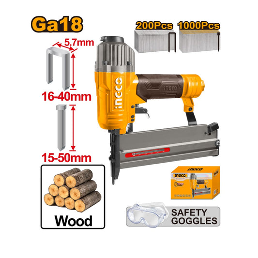 Pneumatski pistolj 2U1 za eksere i heftanje  INGCO ACN50401