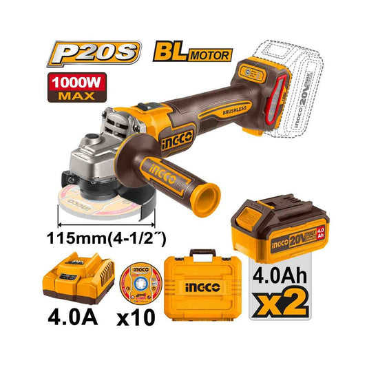 Aku brusilica 115 2X4AH INGCO CAGLI271532E