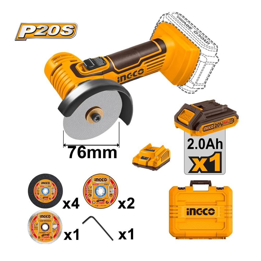 Aku mini brusilica SUPER INGCO CAGLI76012