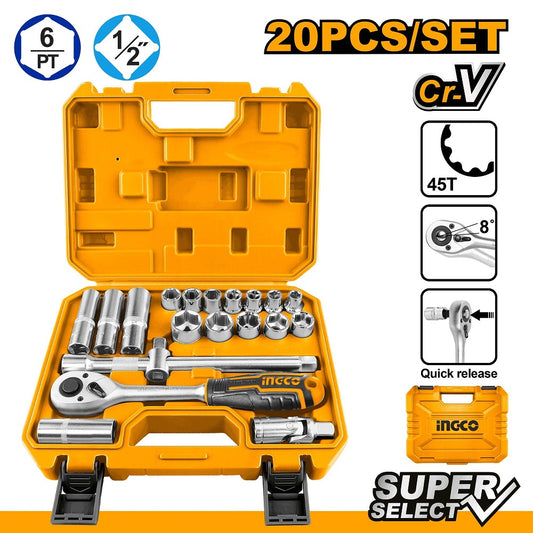 Set gedora 20KOM 1/2" INGCO HKTS12201