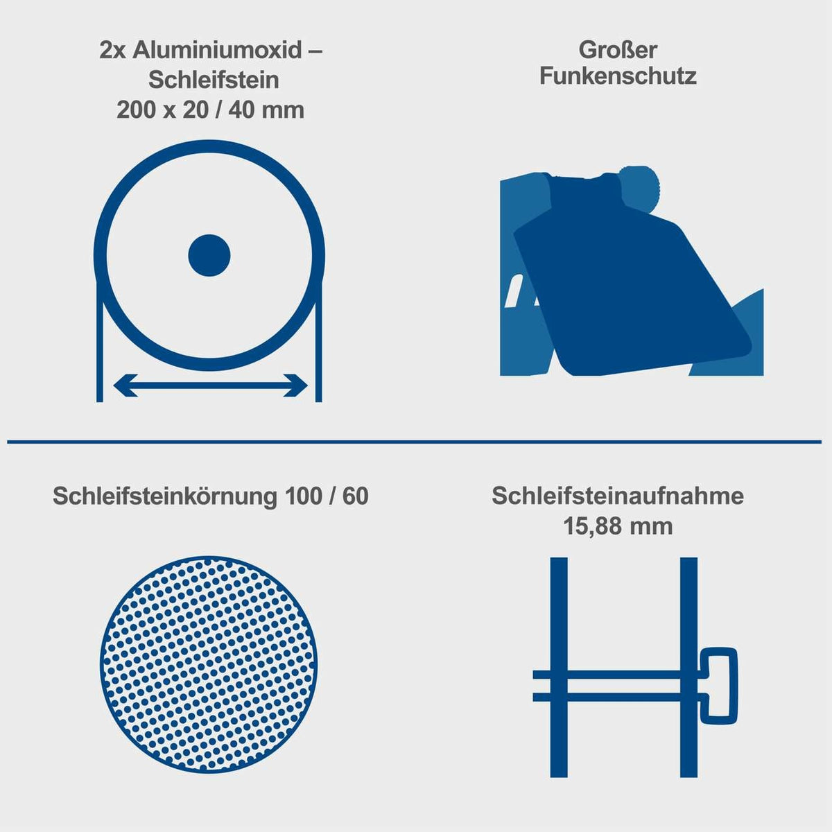 Stona brusilica SM200AL Scheppach